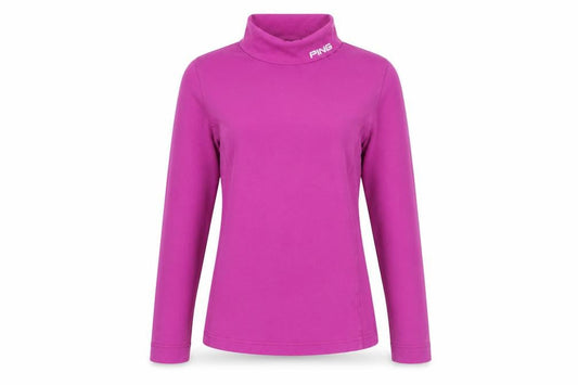 PING Women's Pink Long Sleeve Roll Neck Jersey Top Size 10