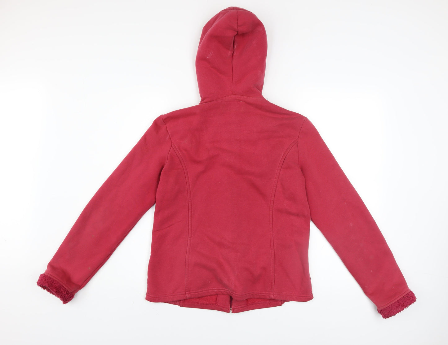 Marks and Spencer Per Una Women Red Full Zip Hooded Sweatshirt M