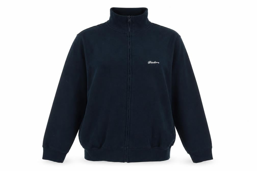 Diadora Women's Blue Size 12 Track Jacket Full Zip Activewear