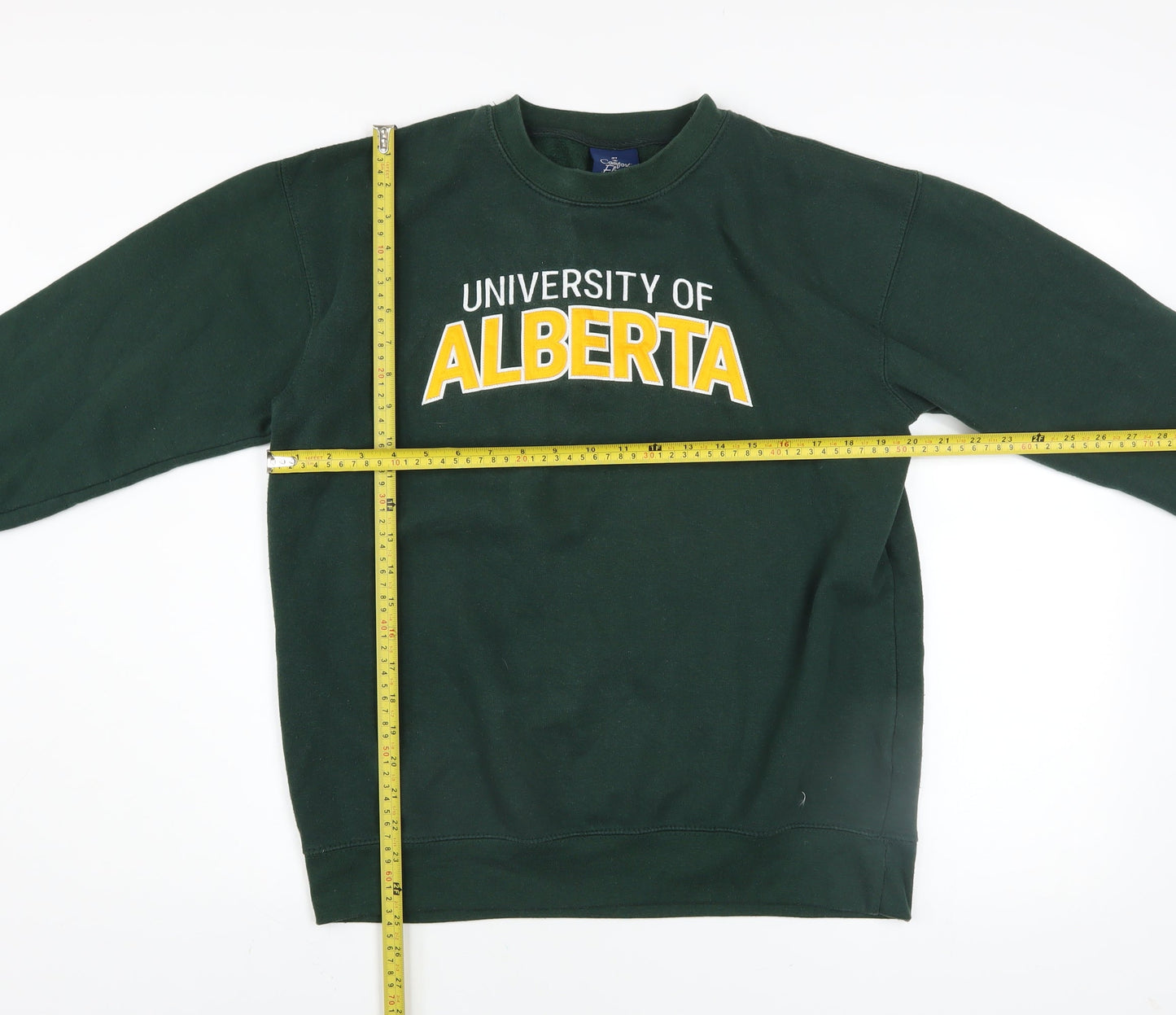 JPT Men’s Green University of Alberta Fleece Pullover Sweatshirt Size M
