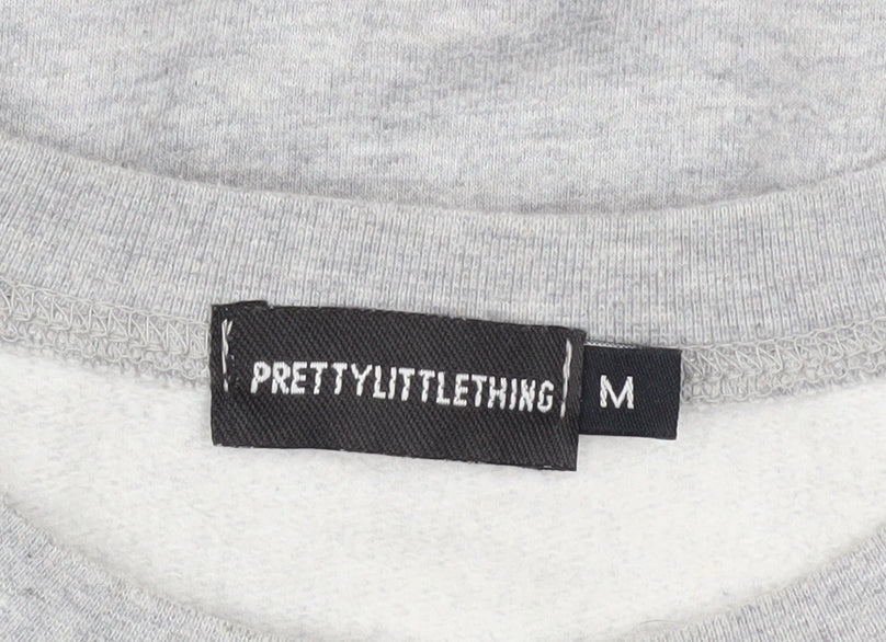 PrettyLittleThing Unisex Grey Colorado Graphic Pullover Sweatshirt M