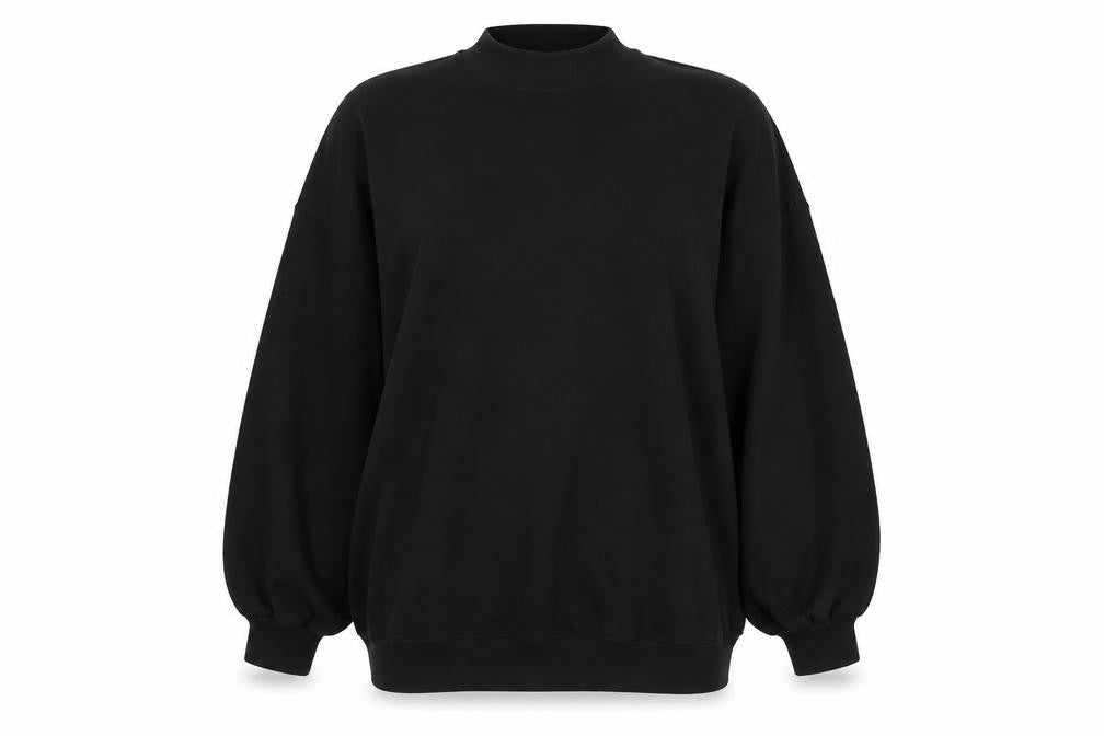 H&M Divided Women Black XL Pullover Sweatshirt Cotton Blend