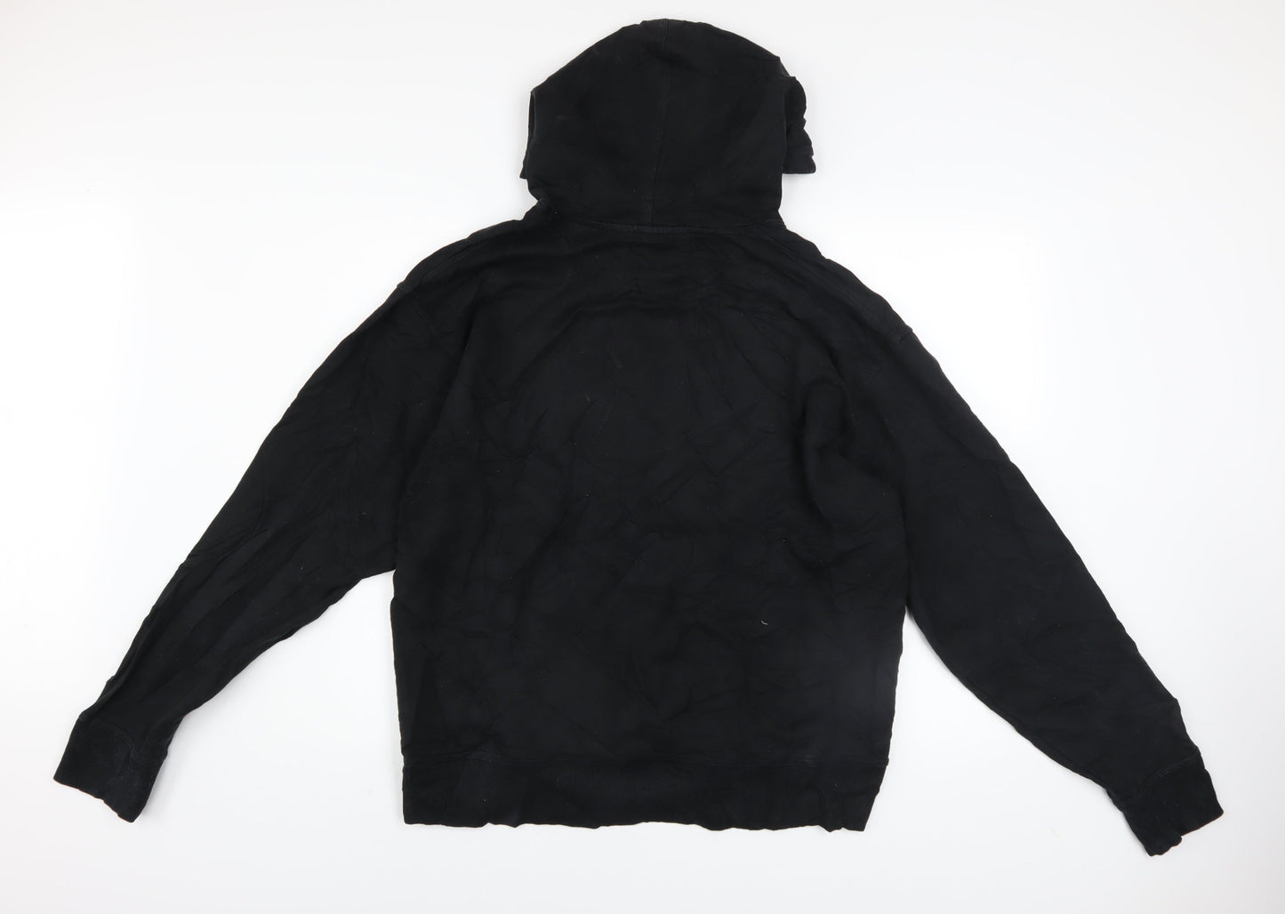 Champion Men's Black Pullover Hoodie Size L Sports Logo Fleece
