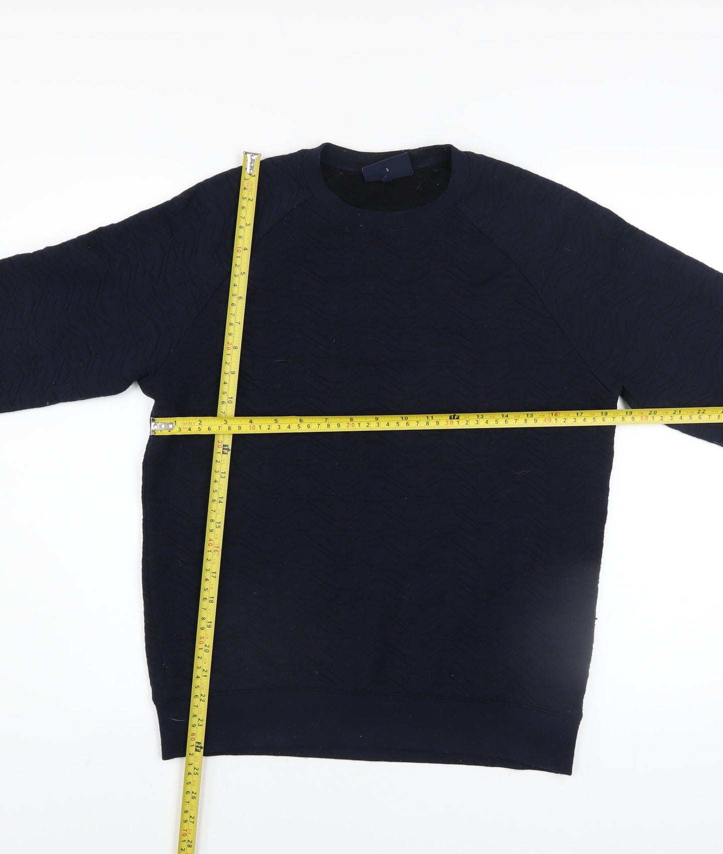 Armani Jeans Men's Blue Small Pullover Sweatshirt Regular Fit