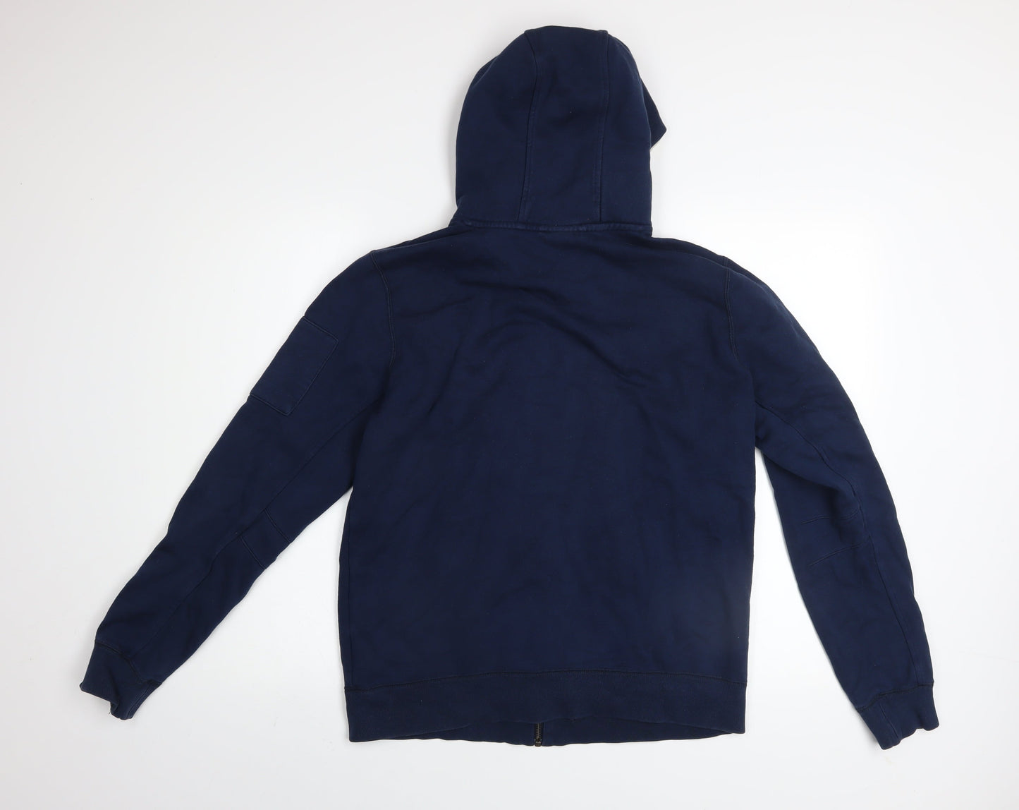 Adidas NEO Men’s Blue Full Zip Hoodie Size M Cotton Blend