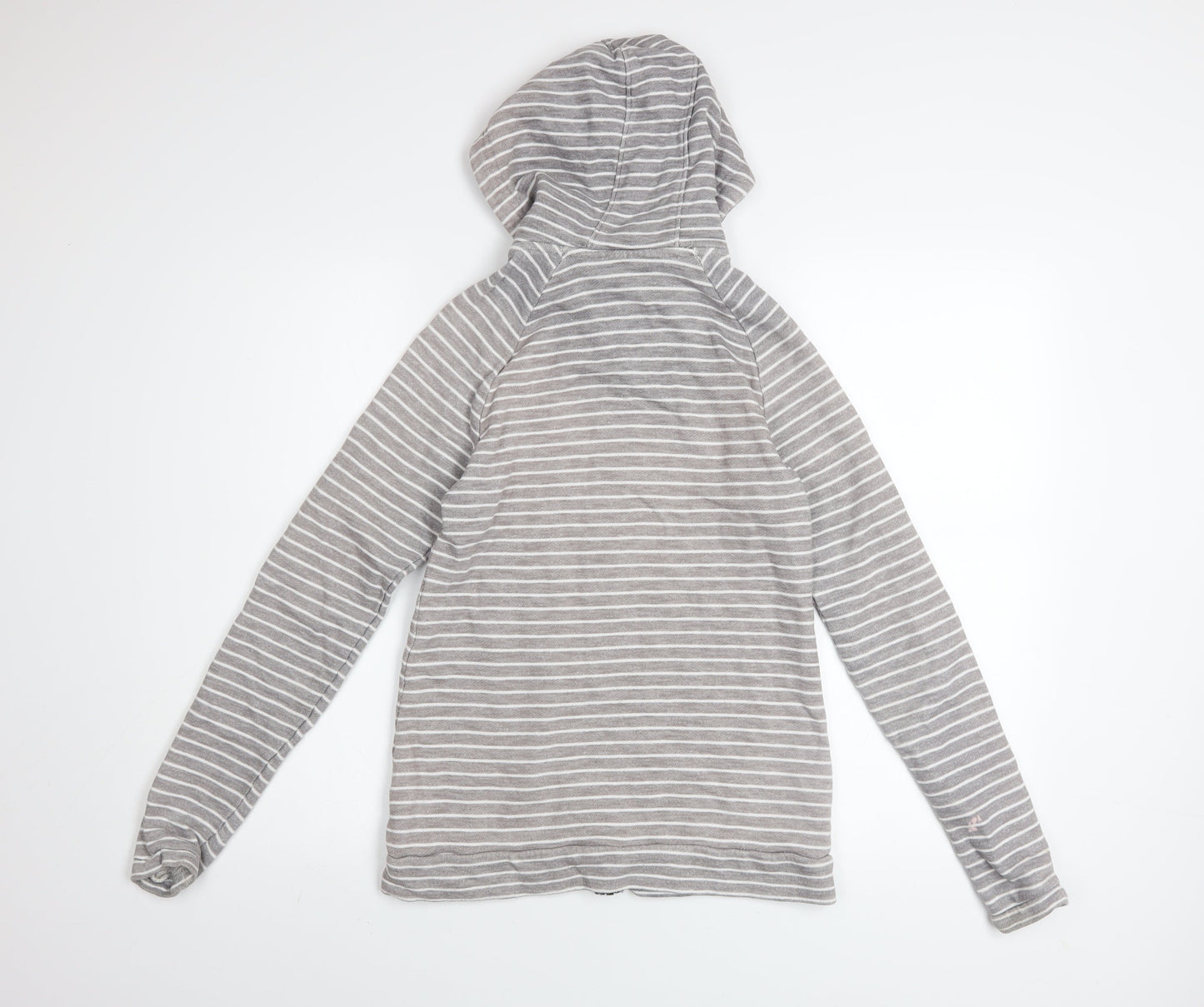 Mountain Warehouse Womens Grey Striped Full Zip Hoodie Size 8