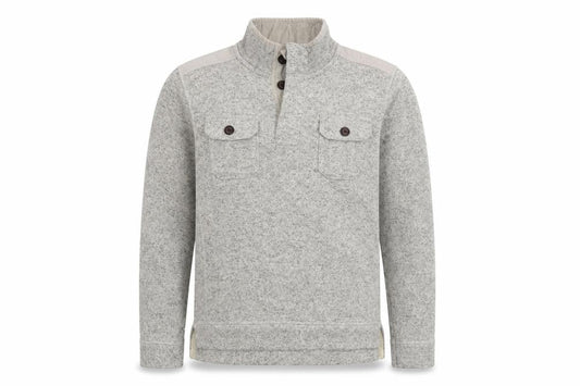 FatFace Men's Grey Henley Sweatshirt M Regular Fit