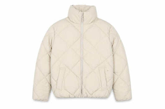 New Look Women Beige Size 8 Quilted Puffer Jacket