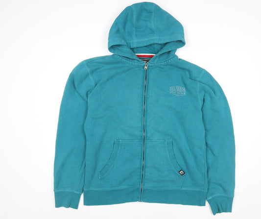 Saltrock Men's Blue XL Full Zip Hooded Fleece Jacket