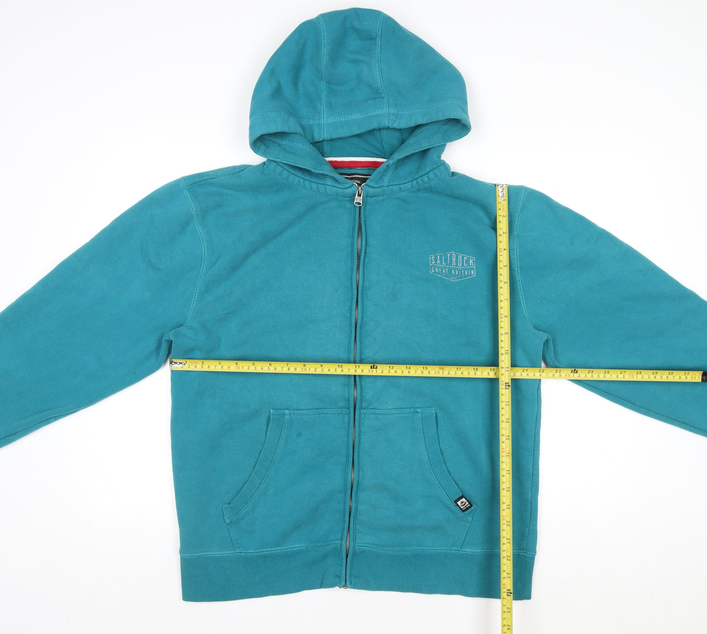 Saltrock Men's Blue XL Full Zip Hooded Fleece Jacket