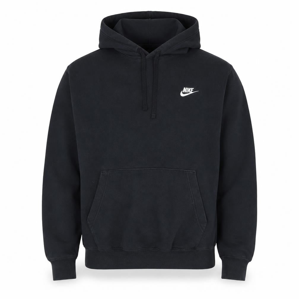Nike Men's Black Pullover Hoodie M Sports Fleece Sweatshirt
