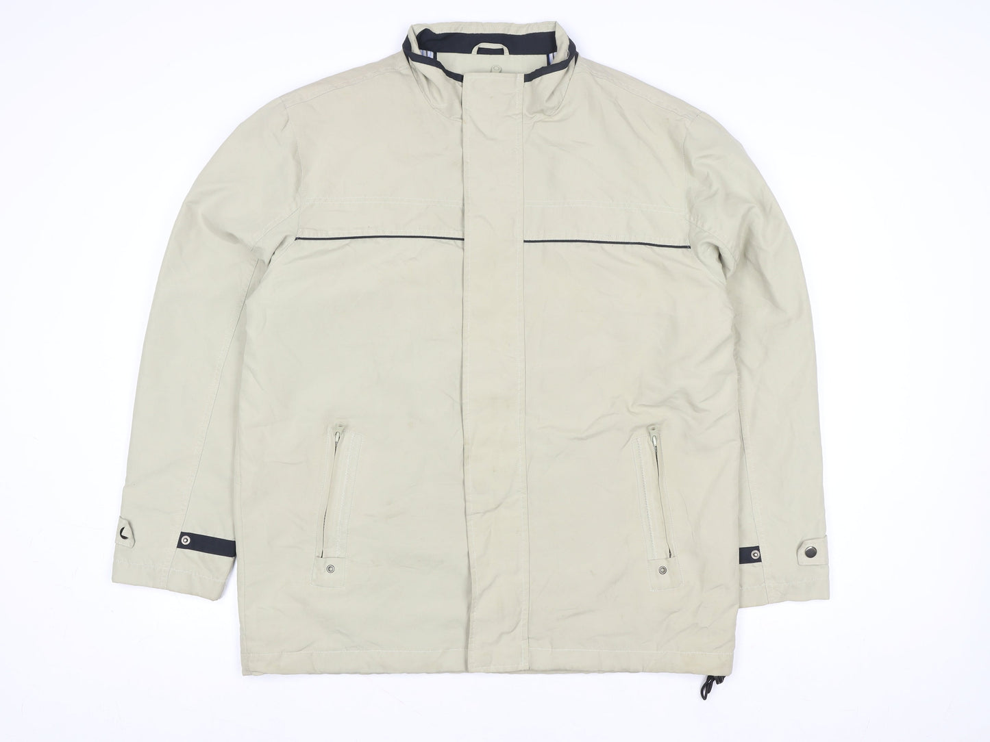 Greenwoods Men’s Beige 42 Regular Casual Full Zip Jacket