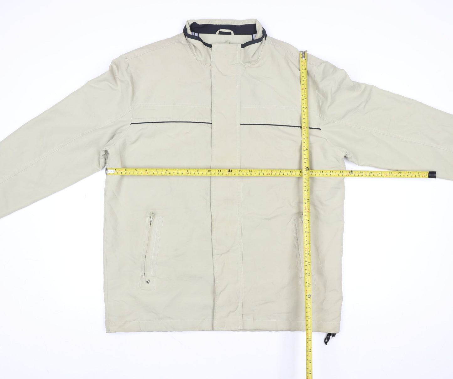 Greenwoods Men’s Beige 42 Regular Casual Full Zip Jacket