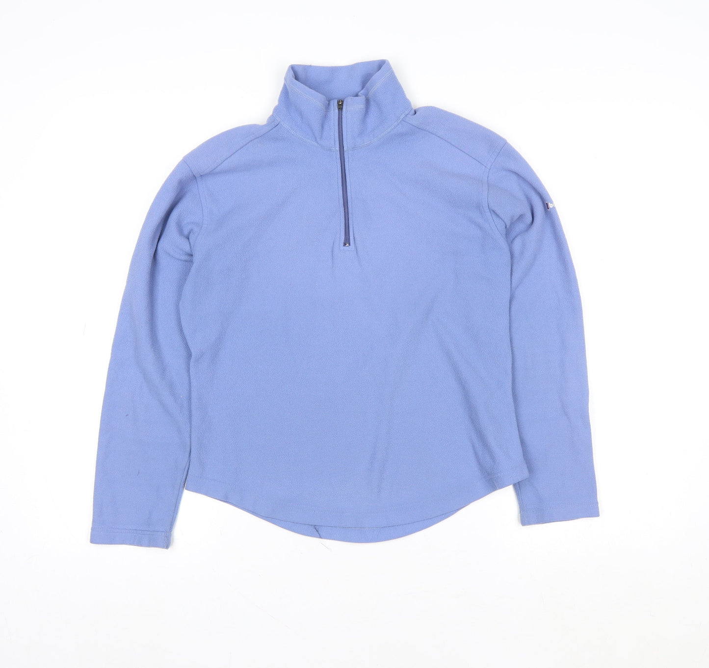 Berghaus Womens Blue Fleece 1/2 Zip Pullover Sweatshirt Size 10