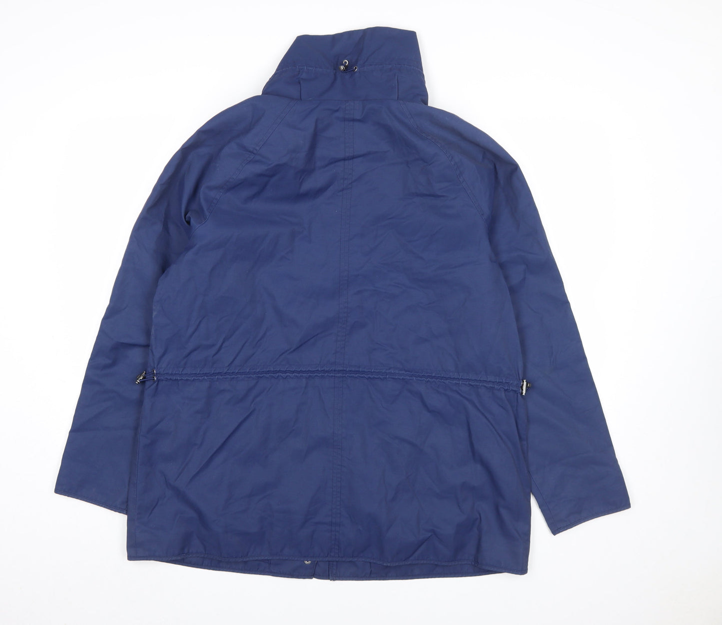 J.Jill Women's Blue Water Resistant Mid-Length Anorak Jacket Size M