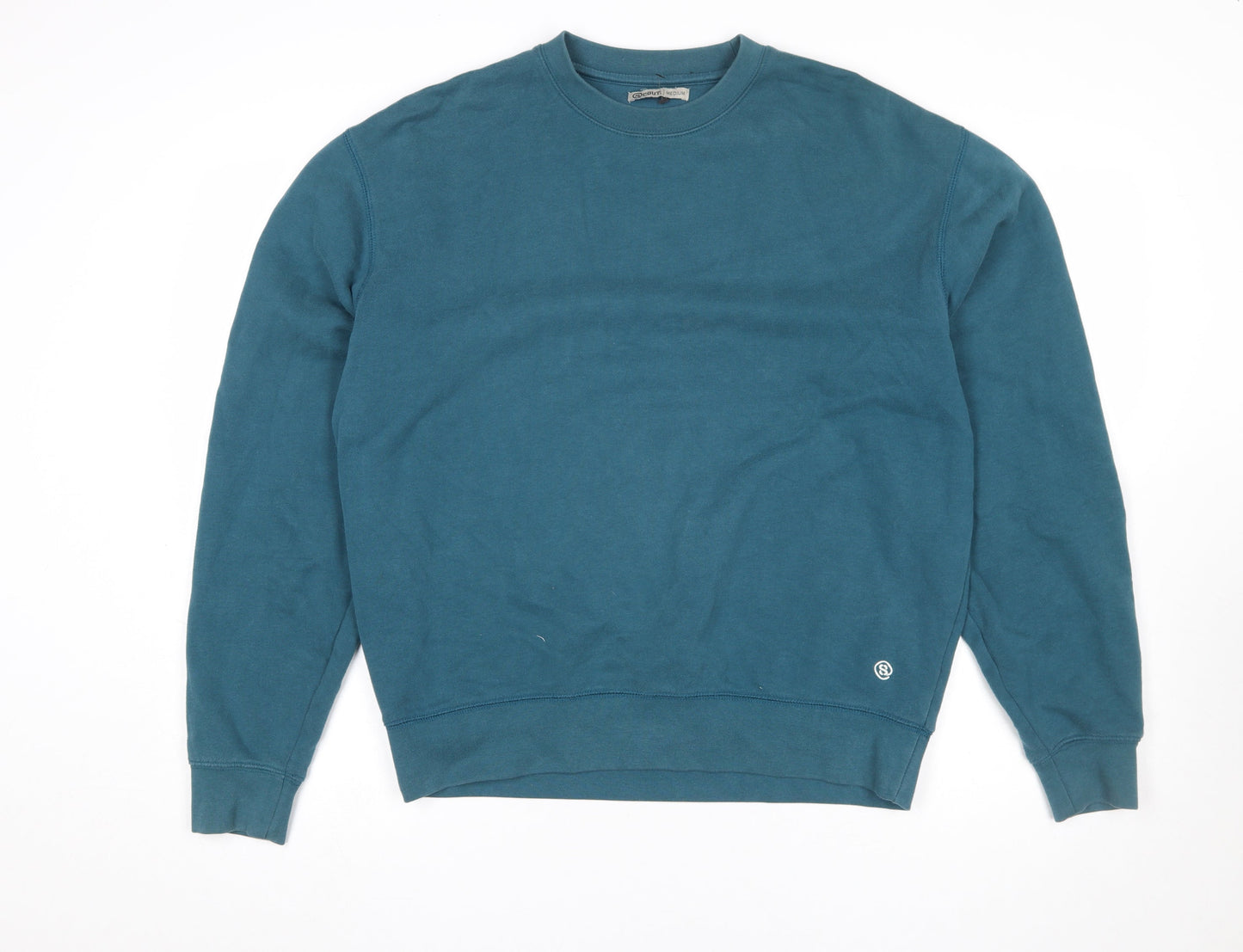 Scout Women’s Teal Blue Crew Neck Pullover Sweatshirt Medium