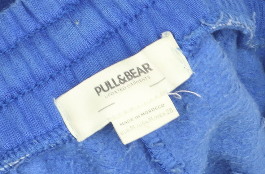 Pull & Bear Blue Cotton Blend Women's Jogger Trousers Size M