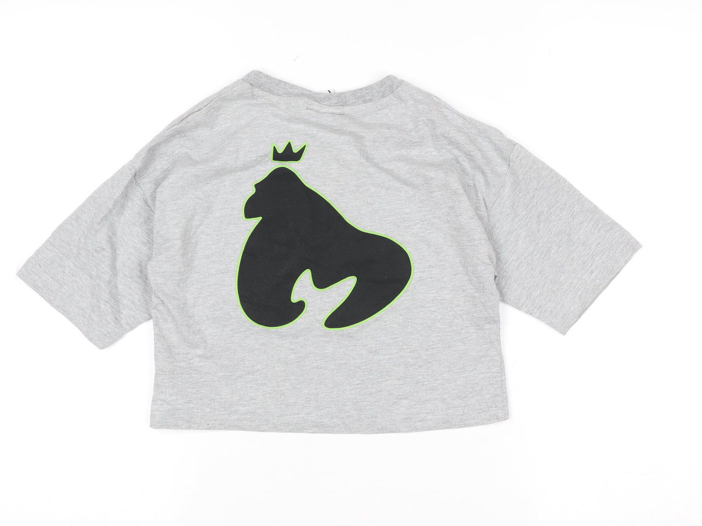 Money Boys Grey Logo T-Shirt 11-12 Years Regular Fit Crew Neck