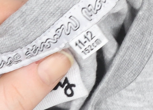Money Boys Grey Logo T-Shirt 11-12 Years Regular Fit Crew Neck