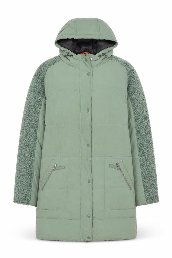 White Stuff Men’s Green Hooded Parka Jacket Size 38 Regular Fit