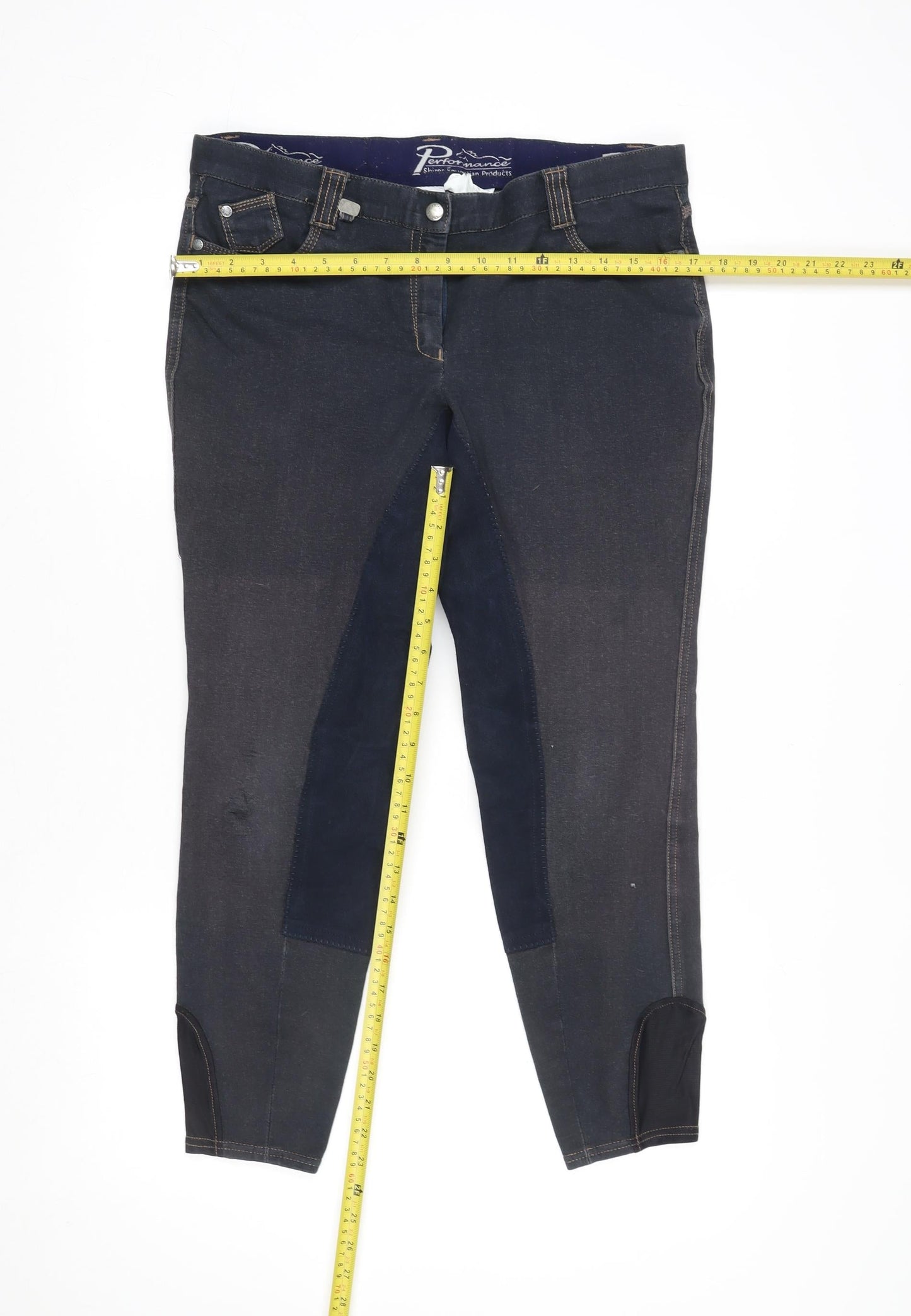 Shires Womens Blue 32 Riding Jodhpur Trousers Stretch Cotton