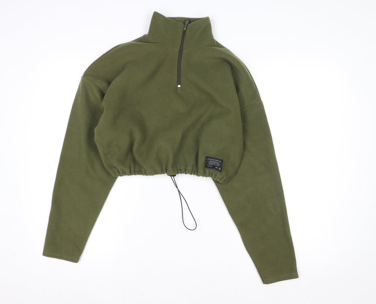 Urban Outfitters Womens Green 1/4 Zip Fleece Sweatshirt XS