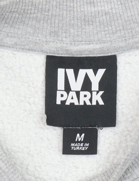 Ivy Park Unisex Grey Crew Neck Pullover Sweatshirt M Regular Fit