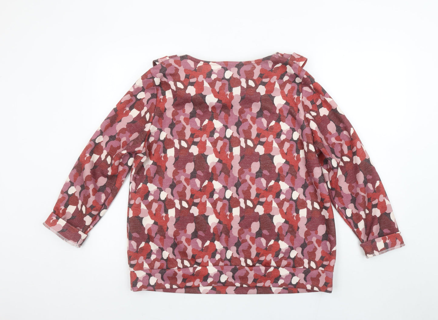 YEW Women's Multicoloured Cowl Neck Jersey Blouse Size L
