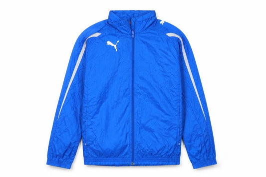 Puma Boys Blue Track Jacket Size 14 Years Lightweight Full Zip Sports Top