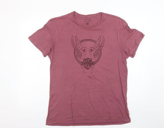 Kill City Men's Red Graphic Cotton T-Shirt Size M Gothic Rock Style