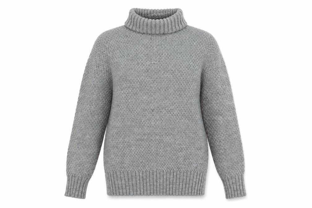 Springfield Women's Grey Roll Neck Knit Jumper Size 12