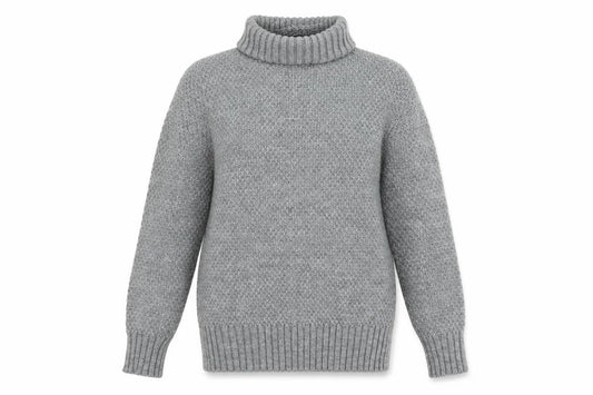Springfield Women's Grey Roll Neck Knit Jumper Size 12
