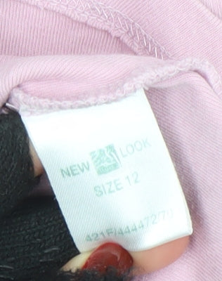 New Look Girls Pink Snoopy Pullover Hoodie - Size 12 Years