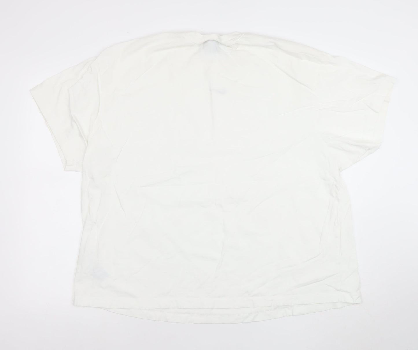 Nike Women’s White 2XL Relaxed Fit Cotton Basic T-Shirt