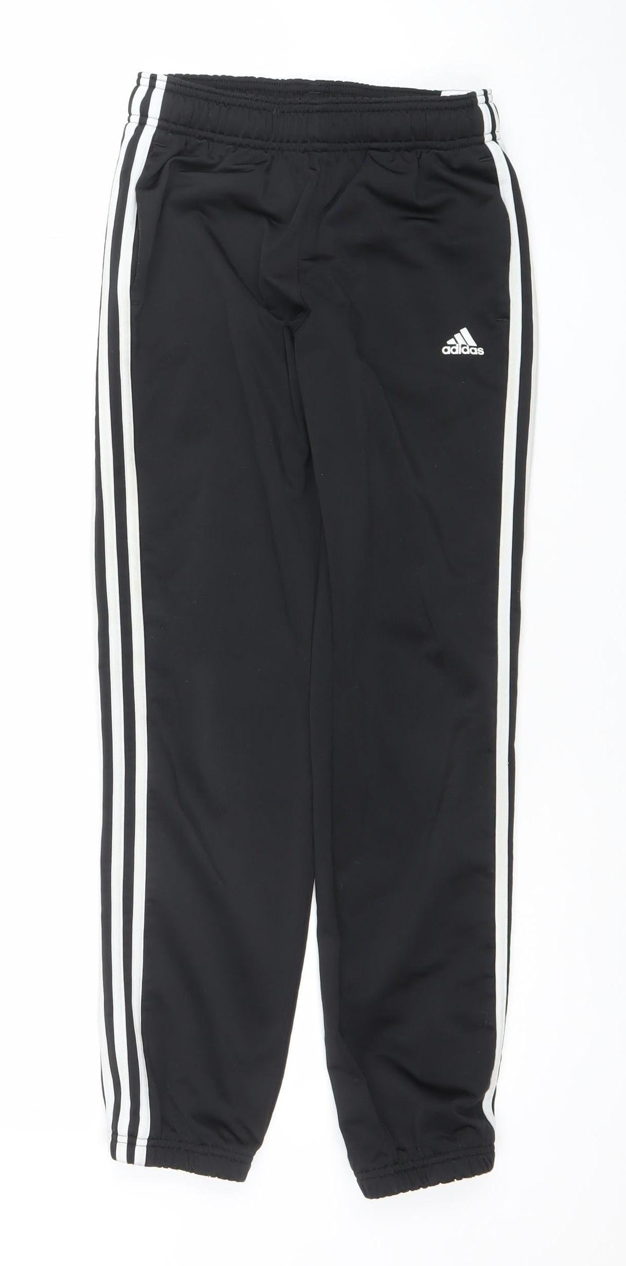 Adidas Boys Black 11-12 Years Track Pants – Quick Dry Sports Trousers