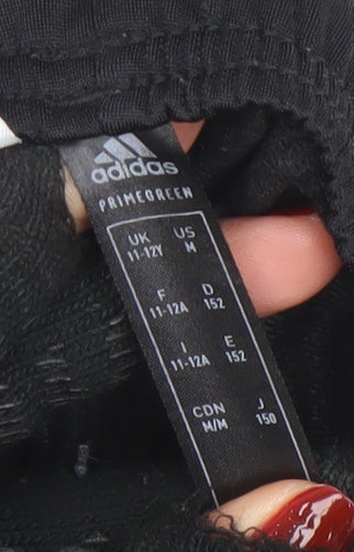Adidas Boys Black 11-12 Years Track Pants – Quick Dry Sports Trousers