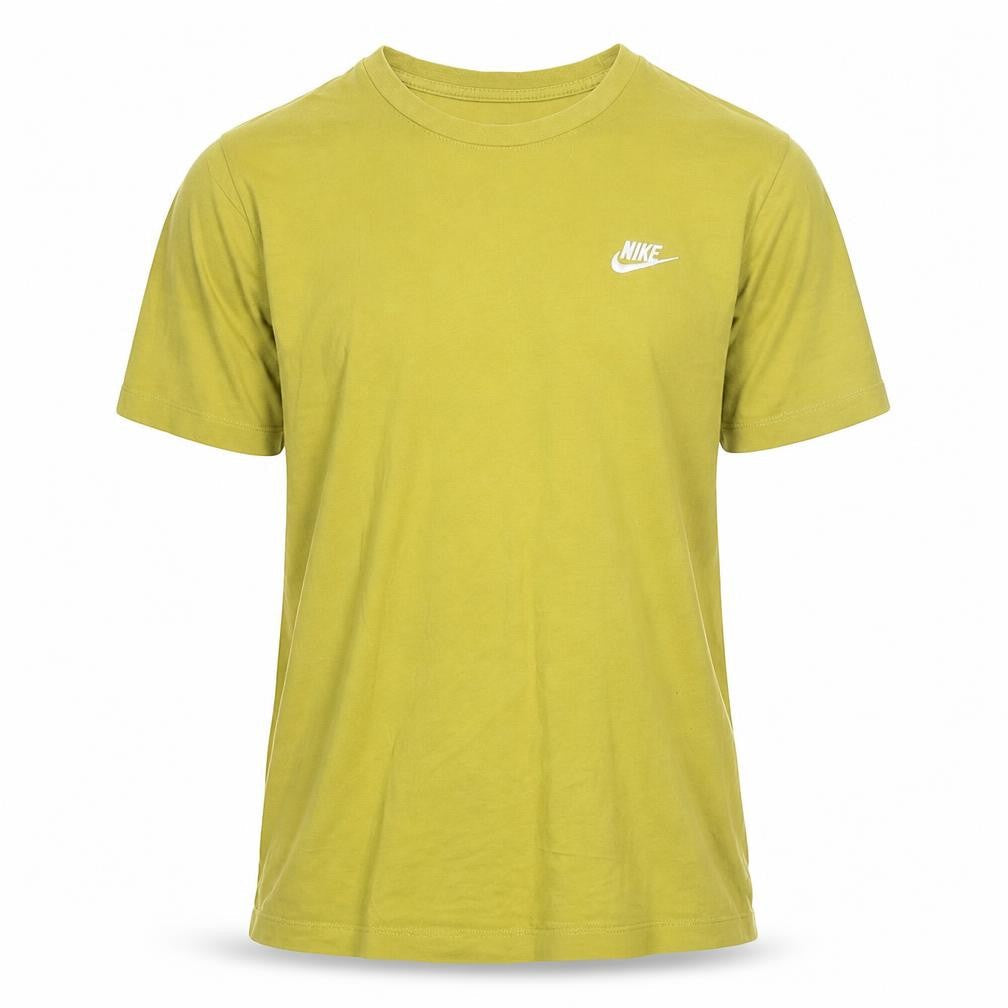 Nike Men's Green Cotton Crew Neck Short Sleeve T-Shirt Size M