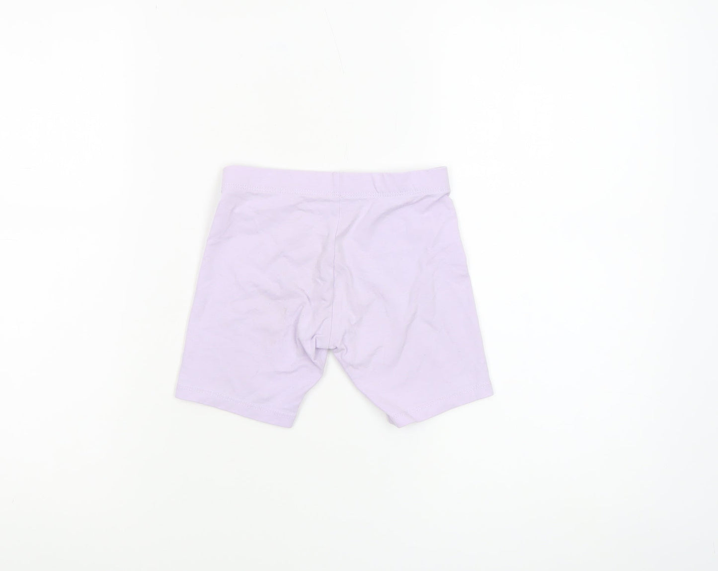 Nike Girls Purple Biker Shorts 6-7 Years Stretch Cotton Blend Activewear