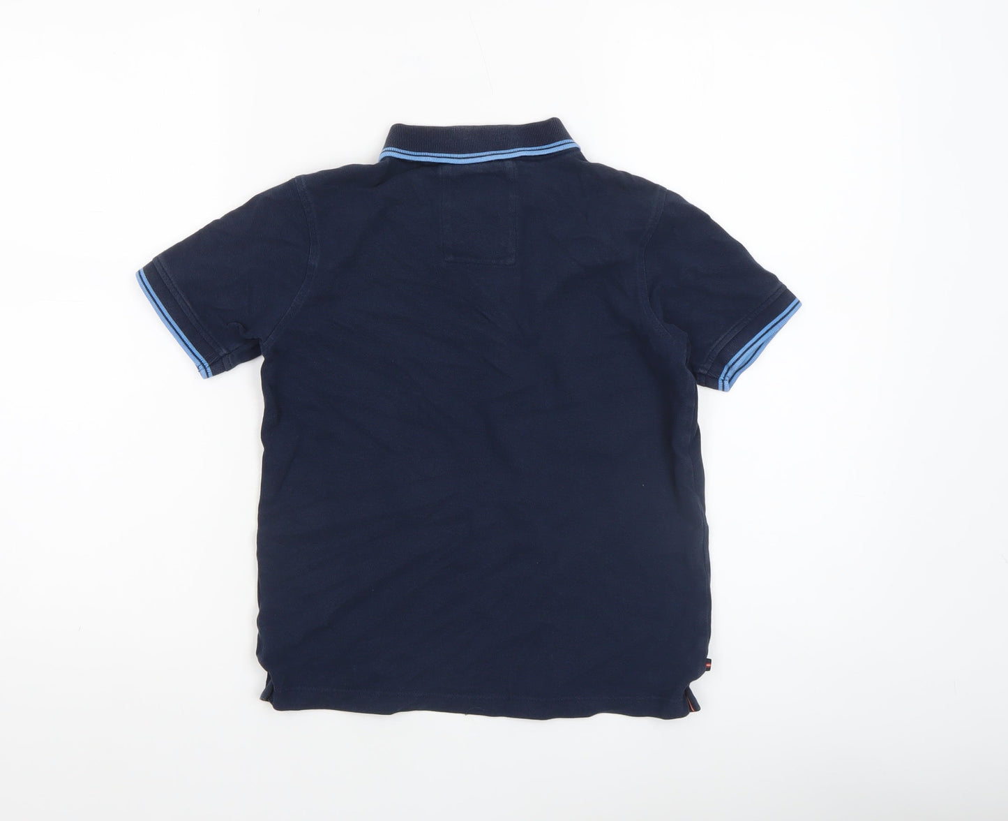 Luke Junior Boys Blue 8-9 Years Polo Shirt Cotton Short Sleeve