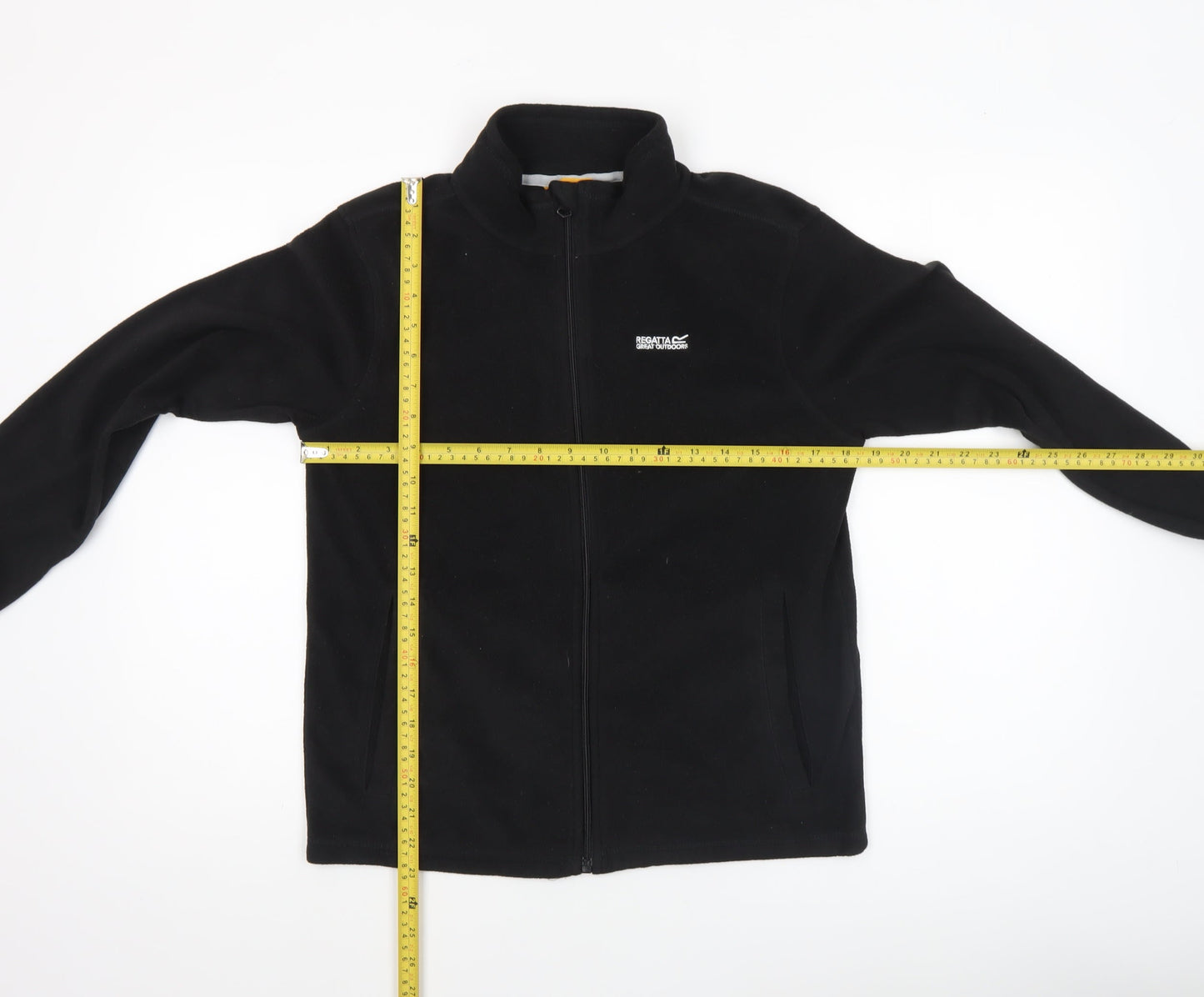 Regatta Boys Black Fleece Full Zip Jacket 14 Years Warm Lightweight Outdoor