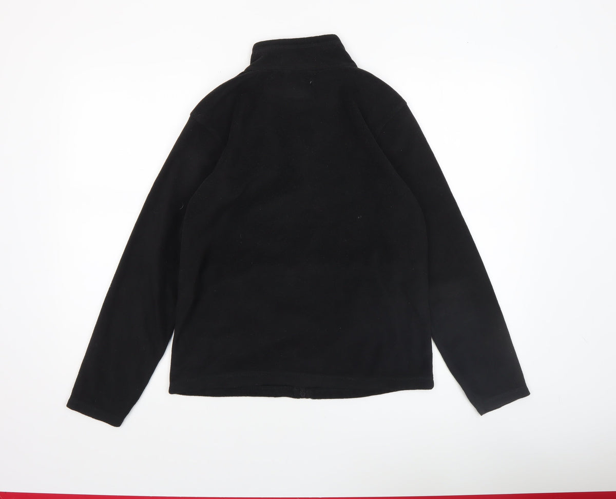 Regatta Boys Black Fleece Full Zip Jacket 14 Years Warm Lightweight Outdoor