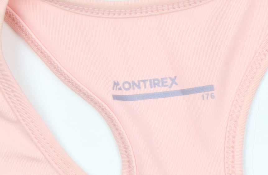 Montirex Women Pink Sports Bra Racerback Medium Support Activewear