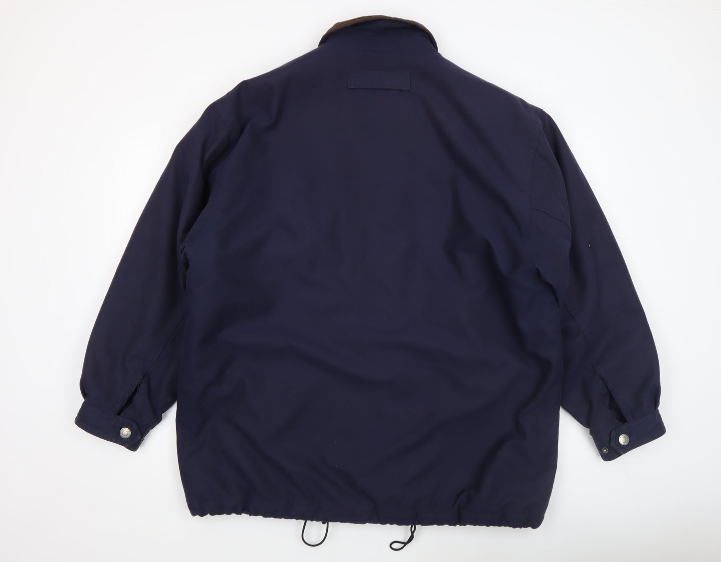 Trademark Men's Blue L Outdoor Jacket Corduroy Collar Lined Waterproof
