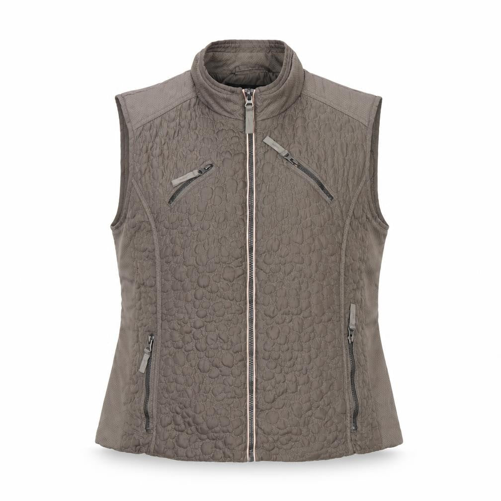 Normann Womens Brown Quilted Sleeveless Waistcoat UK 14