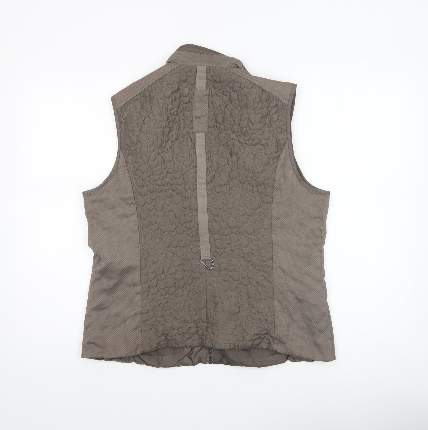 Normann Womens Brown Quilted Sleeveless Waistcoat UK 14