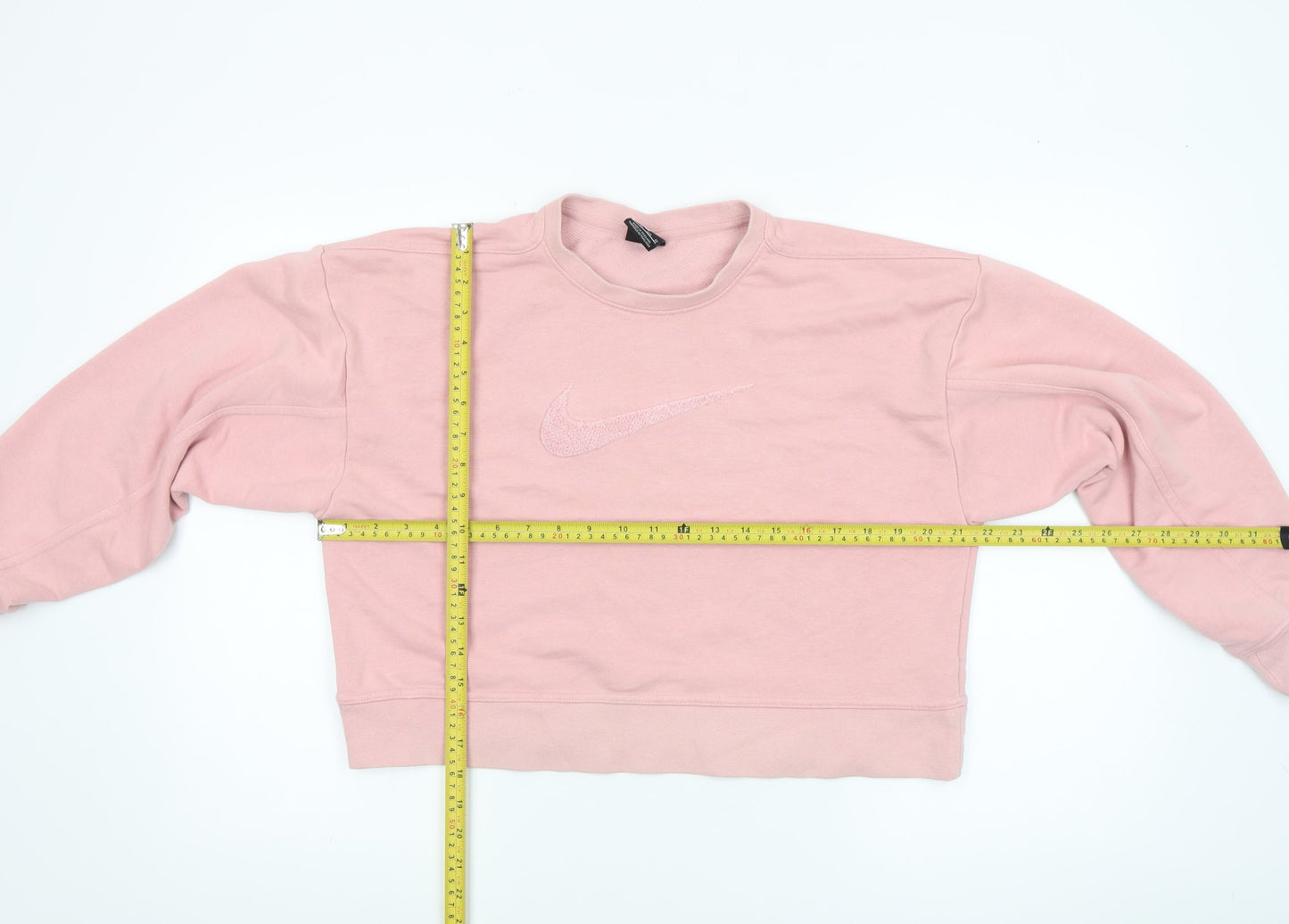 Nike Womens Pink Dri-Fit Crew Neck Pullover Sweatshirt XS