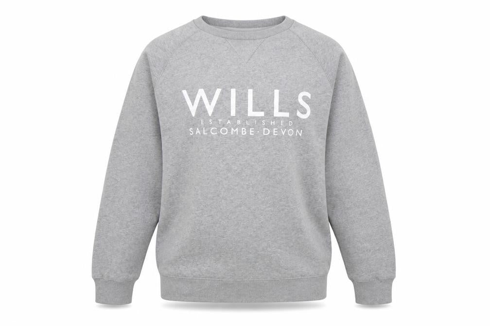 Jack Wills Men’s Grey Pullover Sweatshirt M Logo Crew Neck