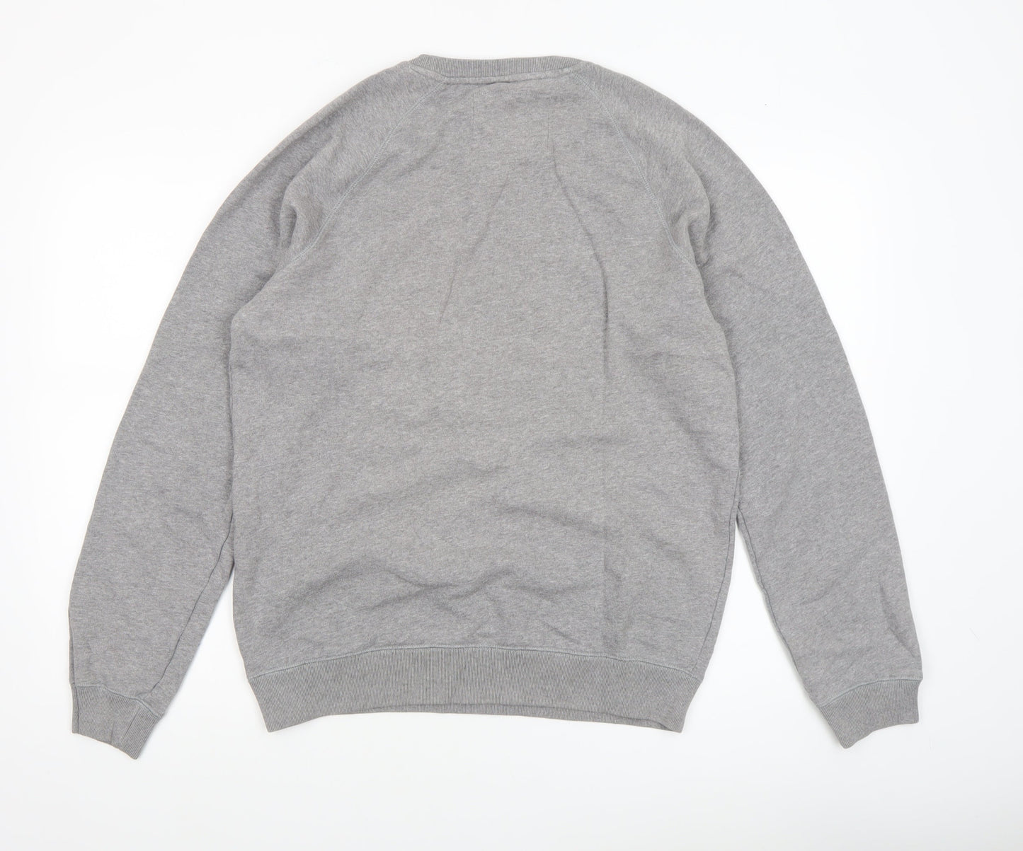 Jack Wills Men’s Grey Pullover Sweatshirt M Logo Crew Neck