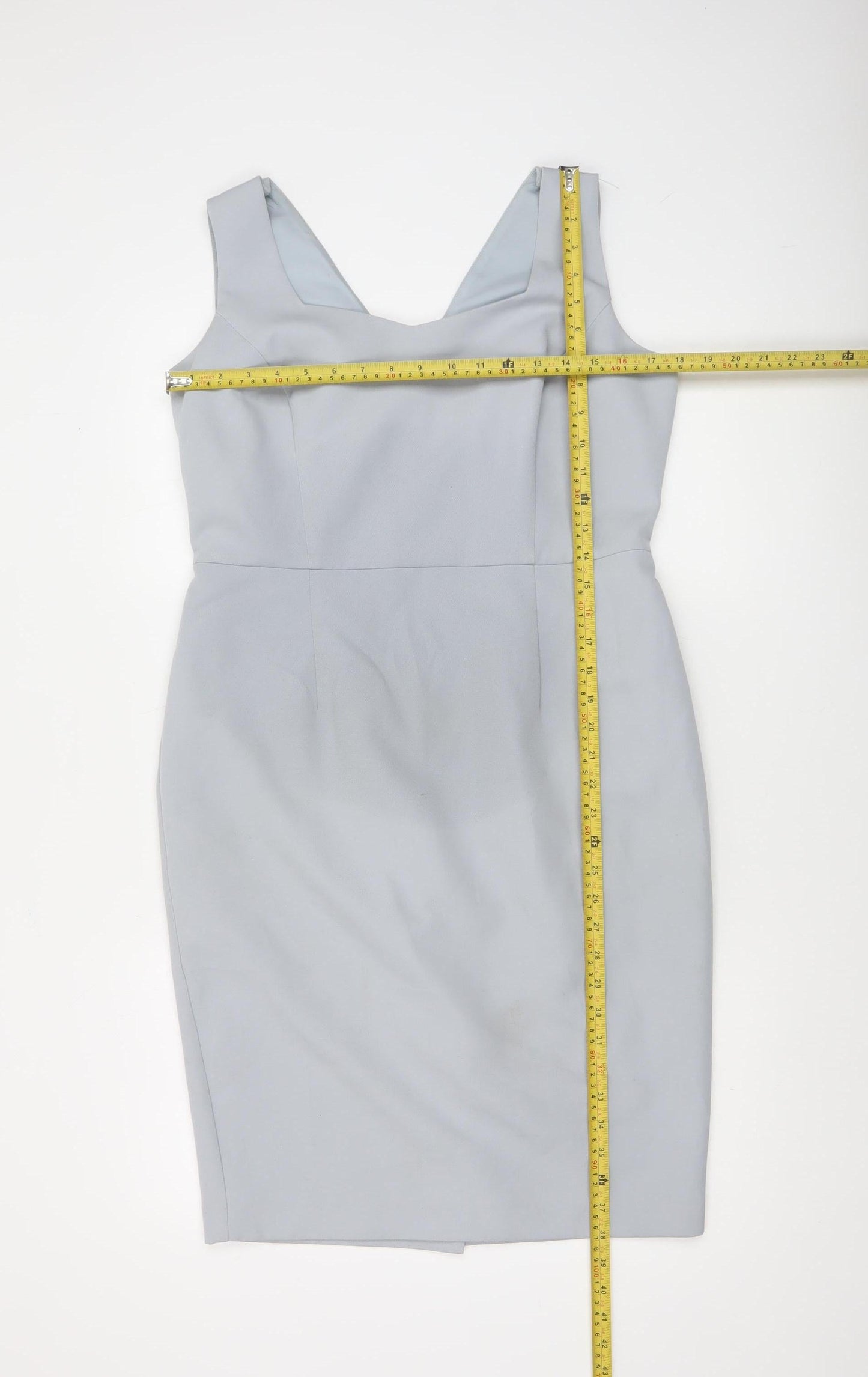 Phase Eight Women Grey Knee Length Sheath Dress Size 16