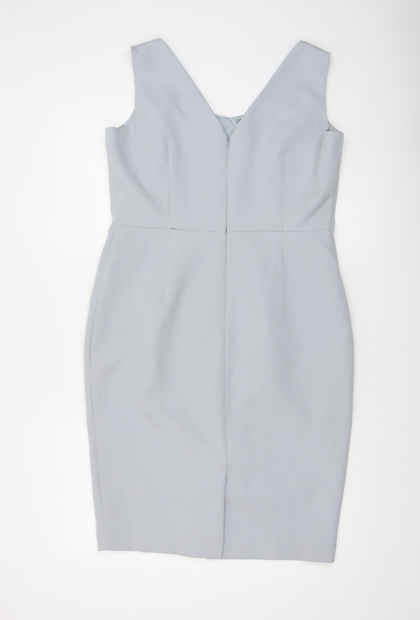 Phase Eight Women Grey Knee Length Sheath Dress Size 16